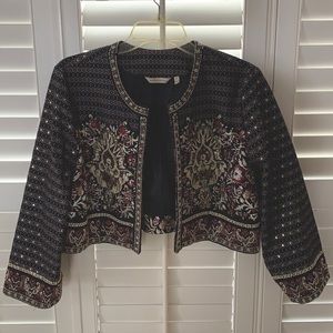 I am selling this Soft Surroundings, Brand bolero jacket/beaded detail
